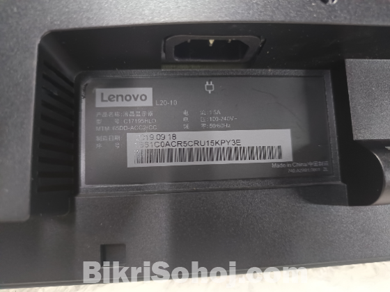 Lenovo ThinkPad 20 inchi Monitor